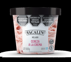 Helado de crema de cerezas