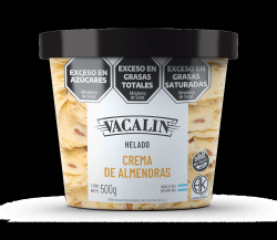 Helado de crema de almendras