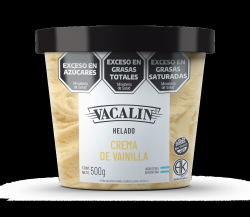 Helado de crema de vainilla