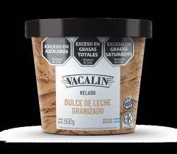 Helado de dulce de leche granizado