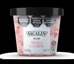 Helado de frutilla a la crema