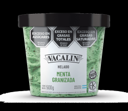 Helado de menta granizada