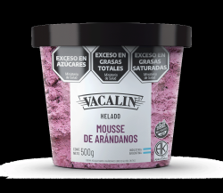 Helado de mousse de arándanos
