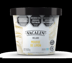 Helado de mousse de limón