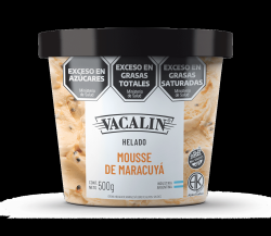 Helado de mousse de maracuyá