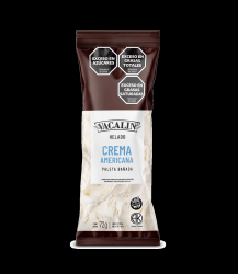 Paleta helada de crema americana bañada en chocolate