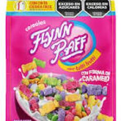 Cereales Flynn Paff sabor tutti frutti forma de caramelo
