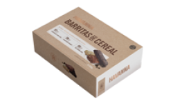 Barrita de cereal bañada en chocolate blanco