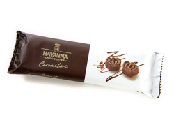 Coronitas chocolate 70 % relleno de dulce de leche