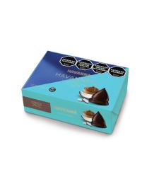 Havannets de coco (Sin TACC) con dulce de leche y chocolate 70%