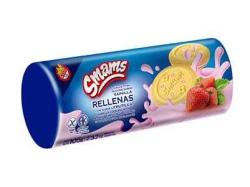 Galletitas vainilla rellenas sabor frutilla