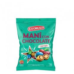 Maní con chocolate confitado