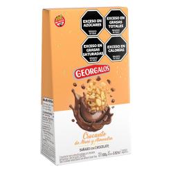 Crocante de maní y almendras bañadas en chocolate