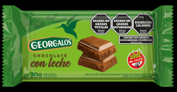 Chocolate con leche de bajo valor glúcídico