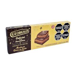 Chocolate relleno con mousse de dulce de leche