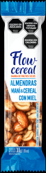 Barra de cereal con almendras, maní y miel