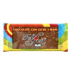 Barrita de chocolate con mani