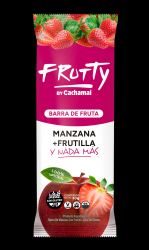 Barra de cereal sabor manzana y frutilla