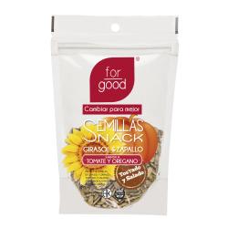 Snack de semillas de girasol y zapallo sabor a tomate y orégano
