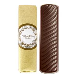Barra de mazapan bañadas en chocolate amargo