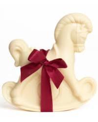 Caballito de chocolate blanco