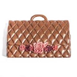 Cartera coco de chocolate con leche y amargo