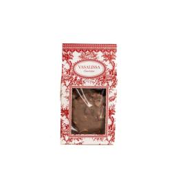 Cluster de chocolate con leche con maní y semillas de sésamo