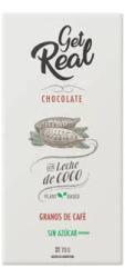 Chocolate con leche de coco y café, sin azúcar