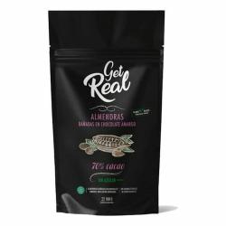 Almendras bañadas en chocolate 70% cacao sin azúcar