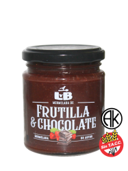 Mermelada de frutilla y chocolate