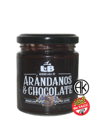 Mermelada de arándanos y chocolate