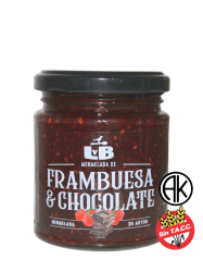Mermelada de frambuesa y chocolate