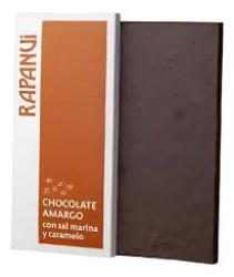 Tableta de chocolate amargo con sal marina y caramelo