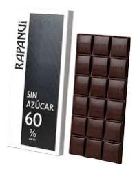 Tableta de chocolate amargo 60% sin azúcar