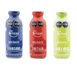 Jugos: arándanos, frutilla, limón con menta